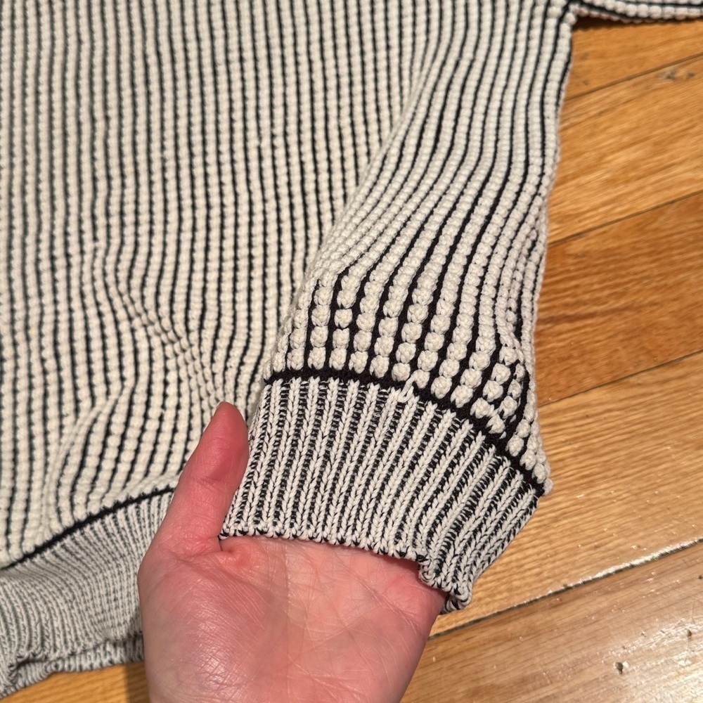 MaxMara Cream Ribbed Knit Sweater - Picture 8 of 8